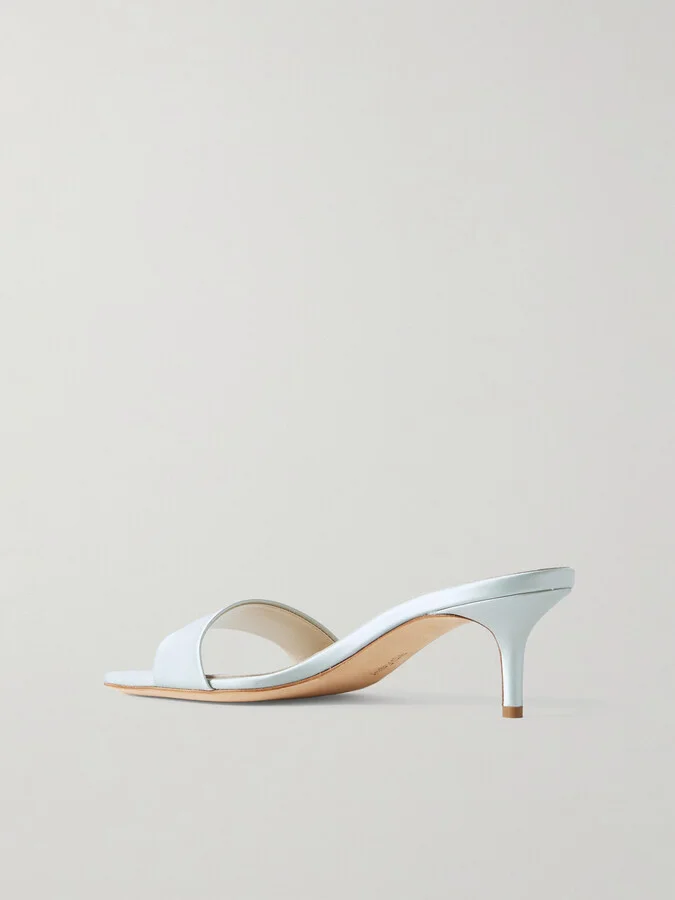 Aeyde - Ilvy Satin Mules - Off-white - Image 3