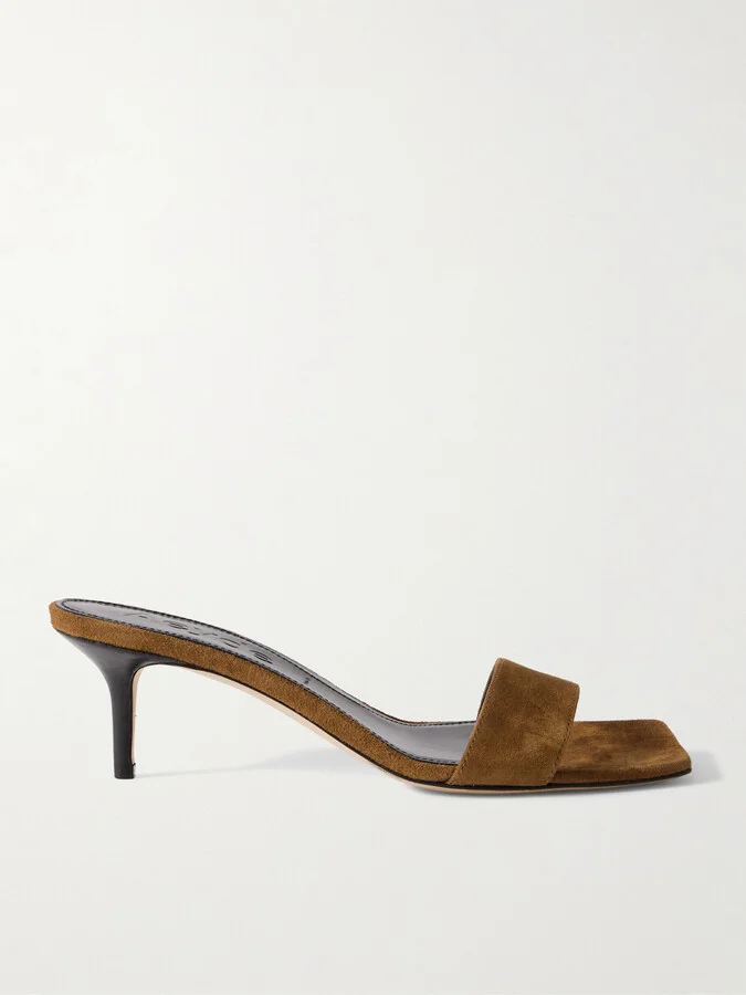 Aeyde - Ilvy Suede Mules - Brown