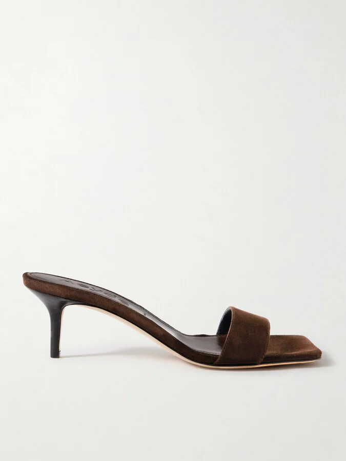 Aeyde - Ilvy Suede Mules - Brown