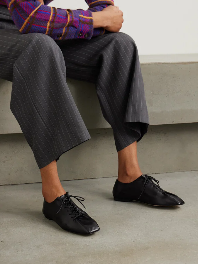 Aeyde - Isla Leather Brogues - Black - Image 2