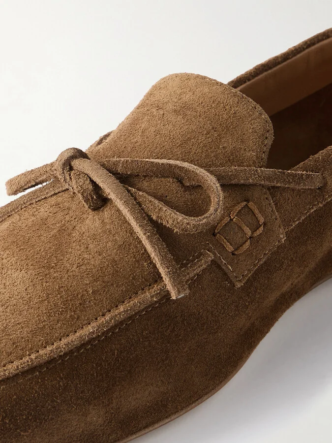 Aeyde - Jasper Suede Loafers - Brown - Image 4