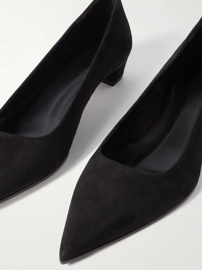 Aeyde - Judi Suede Pumps - Black - Image 4