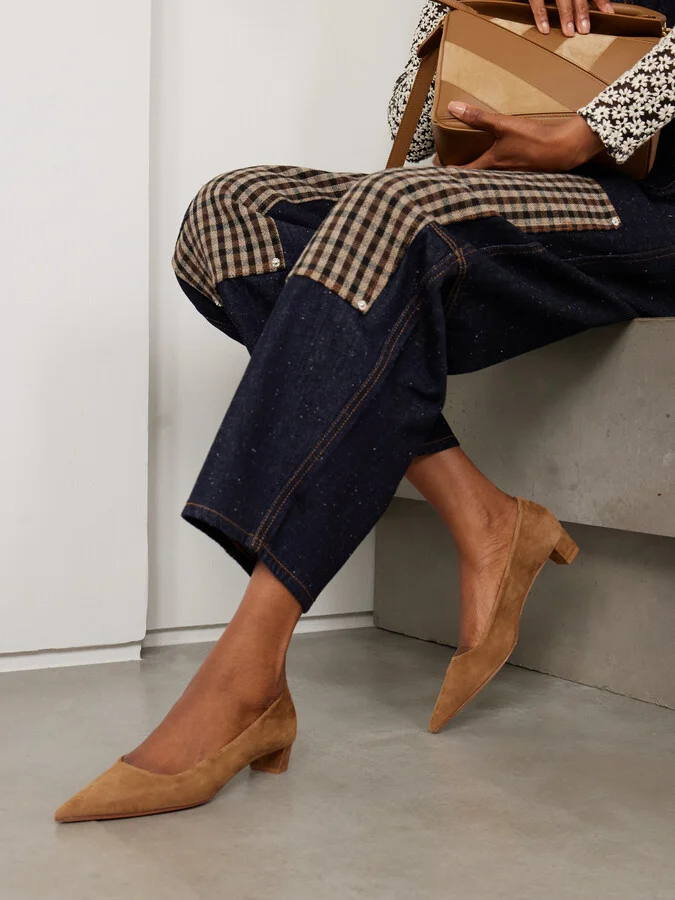 Aeyde - Judi Suede Pumps - Brown - Image 2