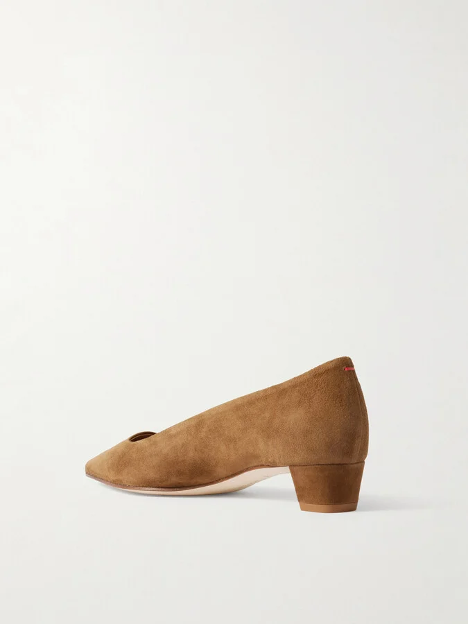 Aeyde - Judi Suede Pumps - Brown - Image 3