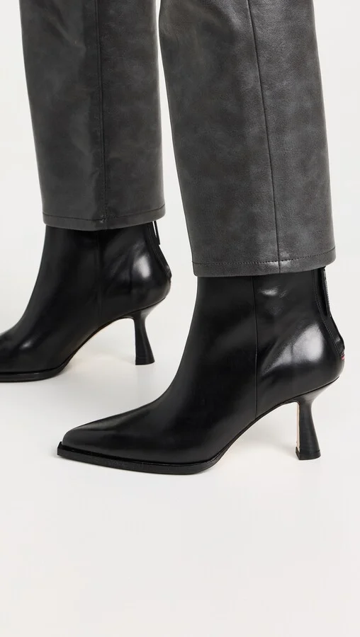 AEYDE Kala Calf Leather Black Booties - Image 4