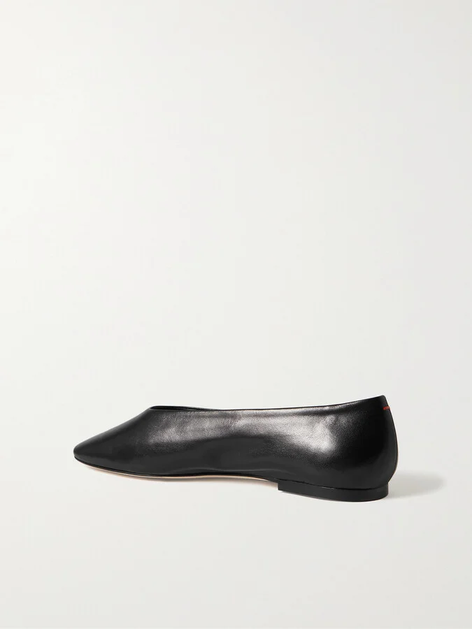 Aeyde - Kirsten Leather Ballet Flats - Black - Image 3