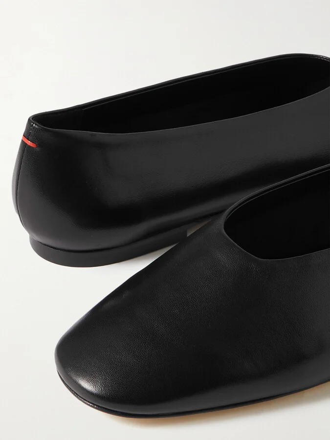 Aeyde - Kirsten Leather Ballet Flats - Black - Image 5