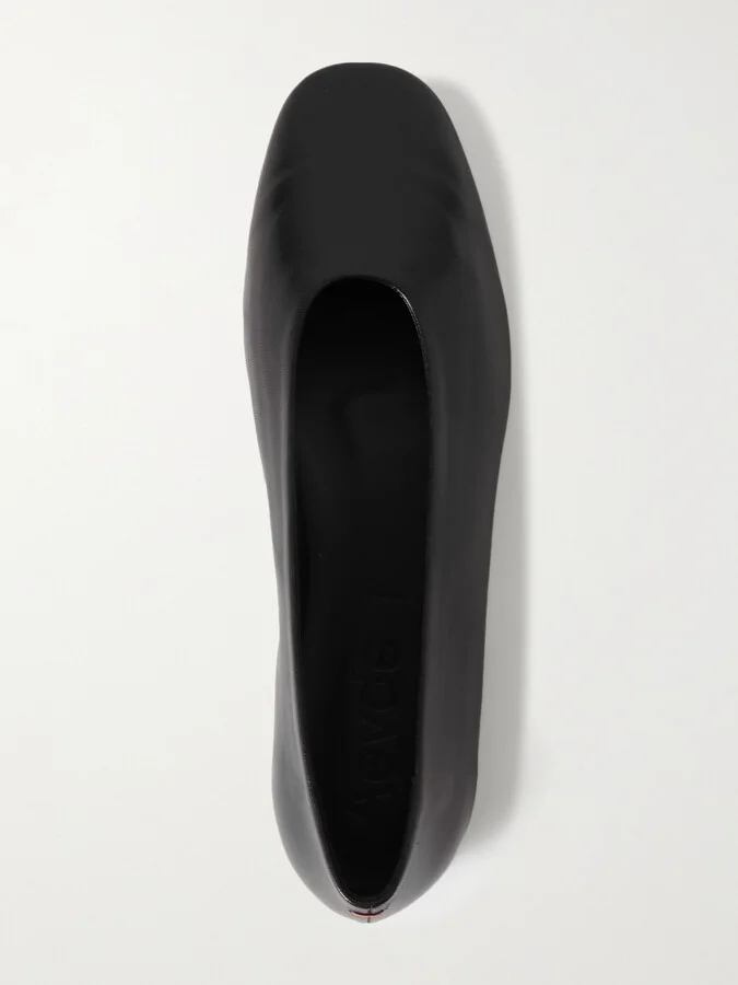 Aeyde - Kirsten Leather Ballet Flats - Black - Image 6