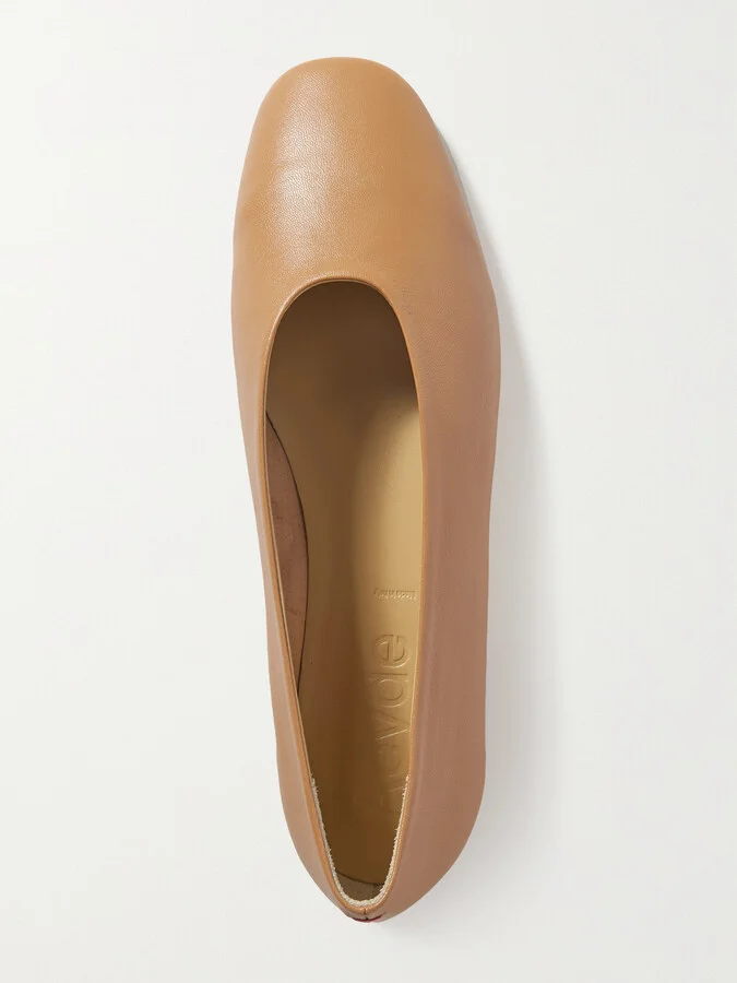 Aeyde - Kirsten Leather Ballet Flats - Neutrals - Image 5