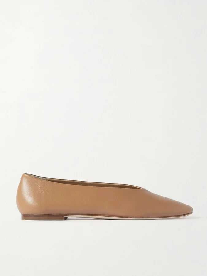 Aeyde - Kirsten Leather Ballet Flats - Neutrals
