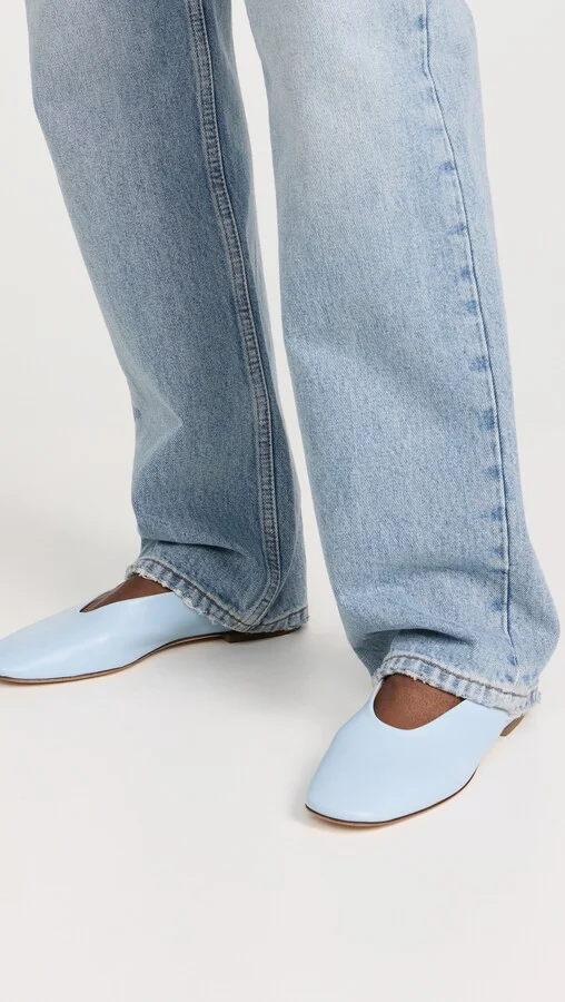 AEYDE Kirsten Powder Blue Flats - Image 5