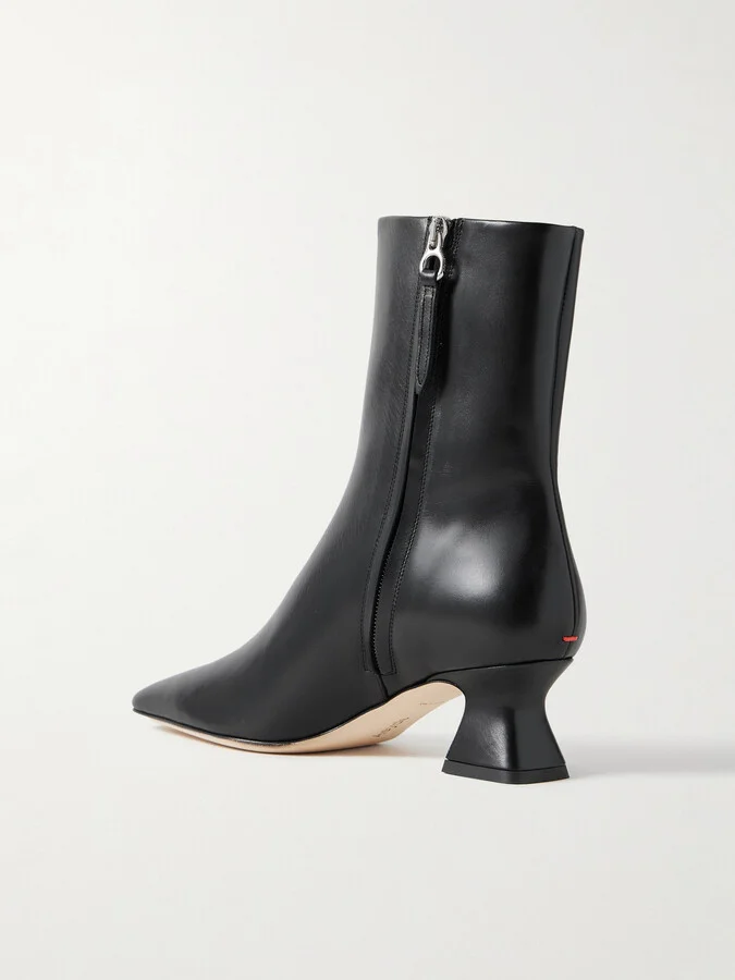 Aeyde - Koko Leather Ankle Boots - Black - Image 3