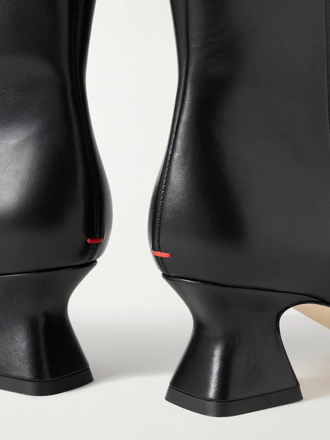 Aeyde - Koko Leather Ankle Boots - Black - Image 4