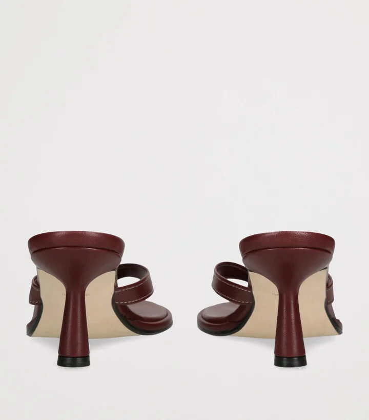 Aeyde Leather Daphne Heeled Sandals 75 - Image 2