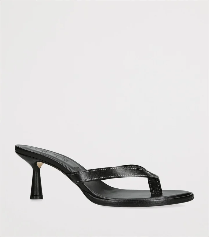 Aeyde Leather Daphne Heeled Sandals 75 - Image 3