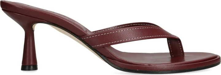 Aeyde Leather Daphne Heeled Sandals 75