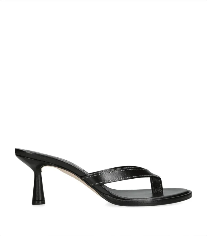 Aeyde Leather Daphne Heeled Sandals 75