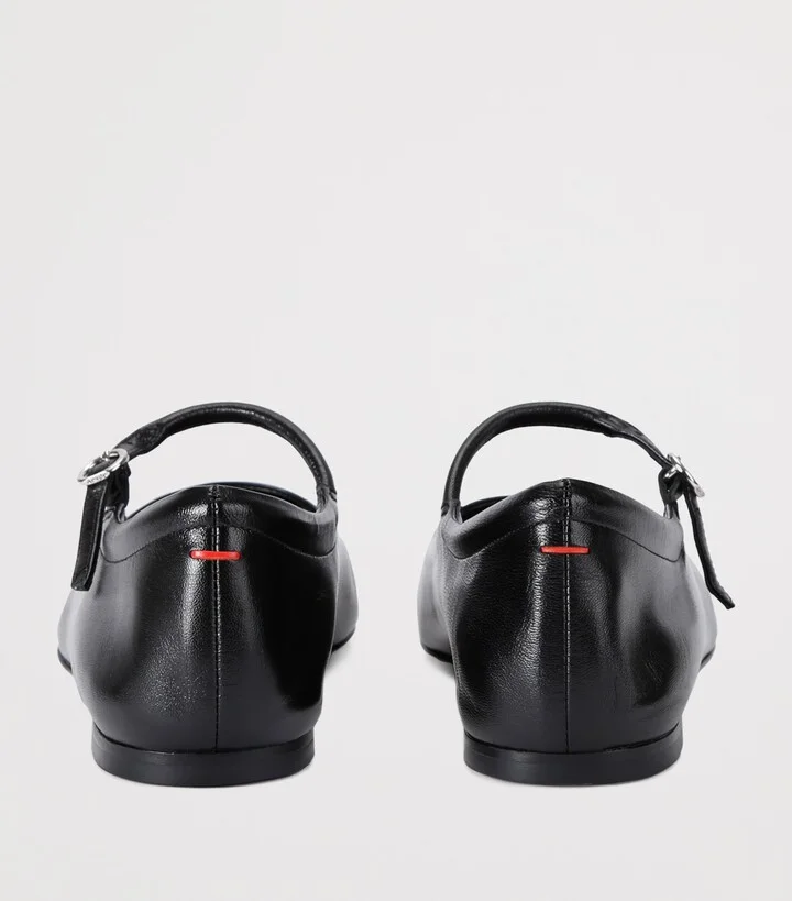 Aeyde Leather Uma Mary Jane Flats - Image 2