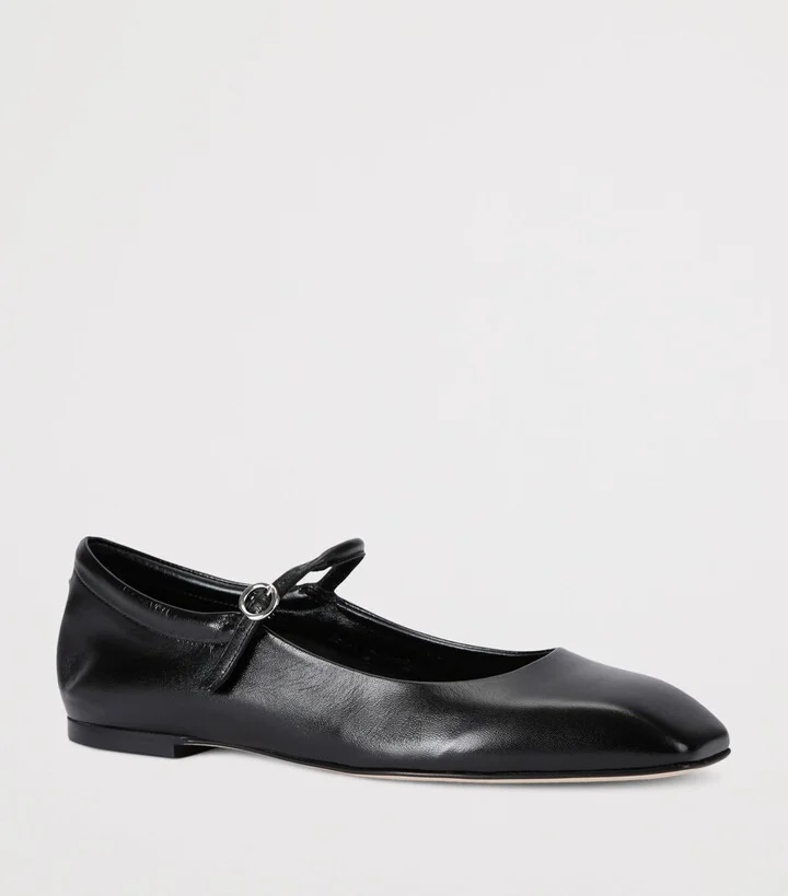 Aeyde Leather Uma Mary Jane Flats - Image 3
