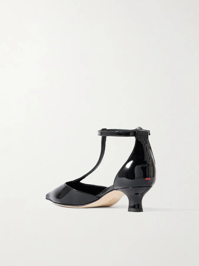 Aeyde - Liz Patent-leather Pumps - Black - Image 3