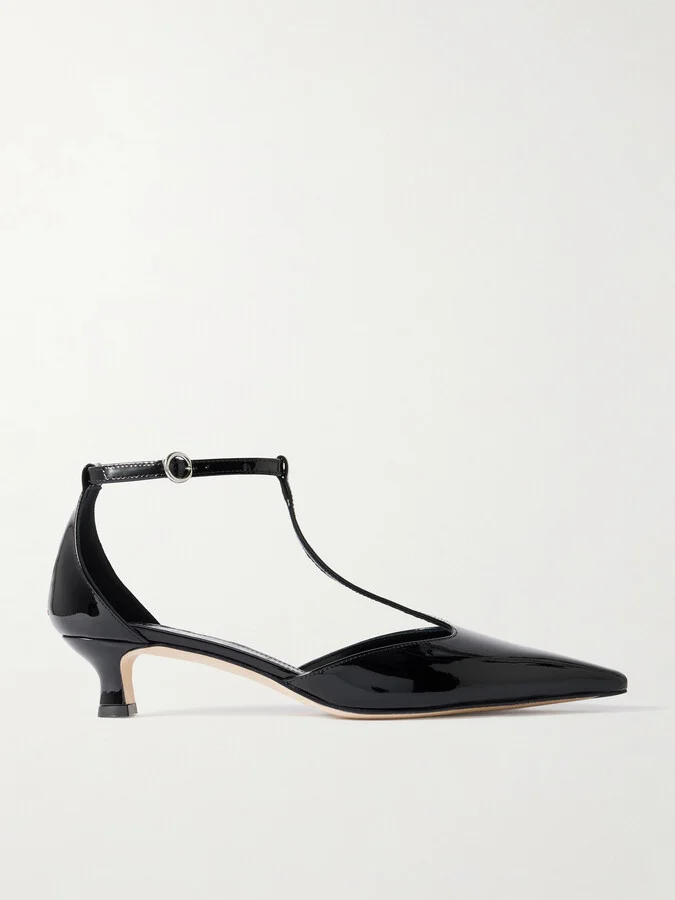 Aeyde - Liz Patent-leather Pumps - Black