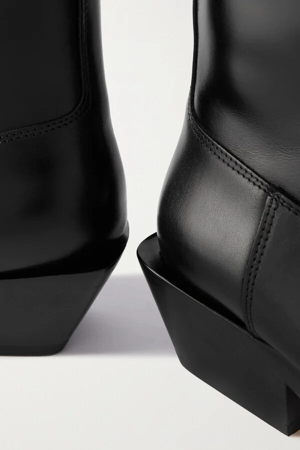 Aeyde - Luis Leather Ankle Boots - Black - Image 4