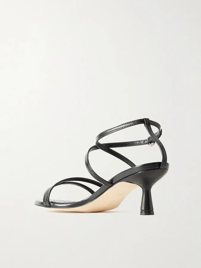 Aeyde - Maeve Leather Sandals - Black - Image 3