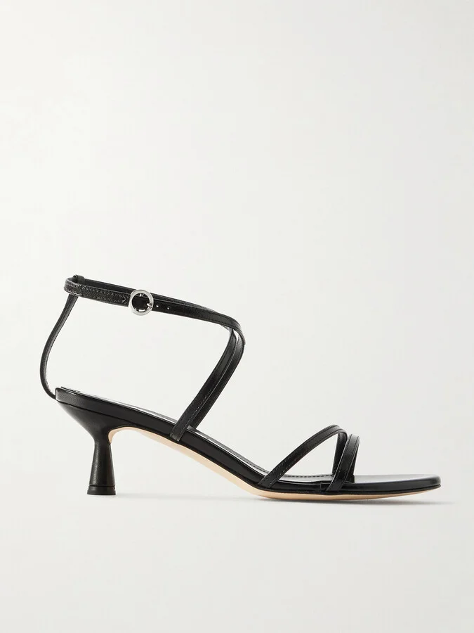 Aeyde - Maeve Leather Sandals - Black