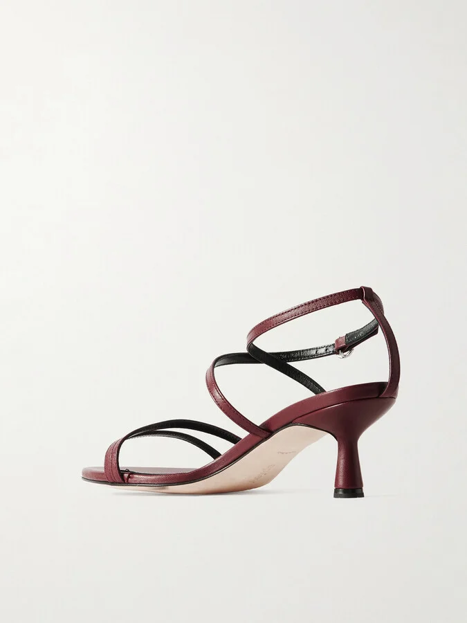 Aeyde - Maeve Leather Sandals - Burgundy - Image 3