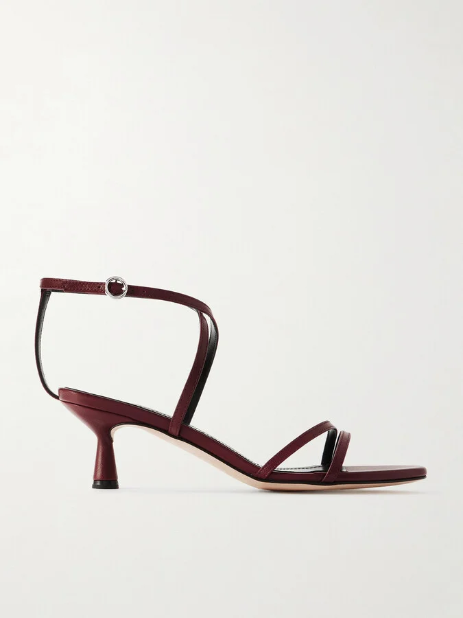 Aeyde - Maeve Leather Sandals - Burgundy