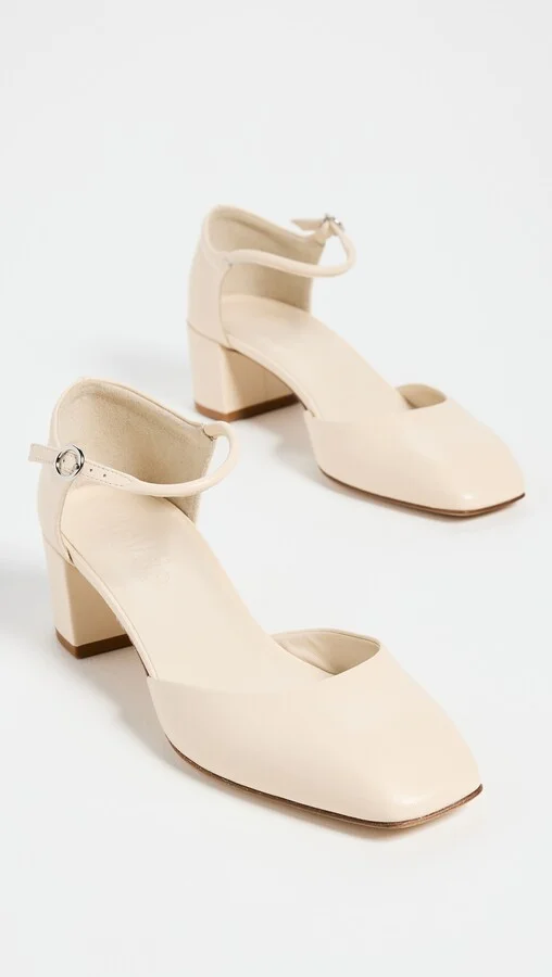 AEYDE Magda Nappa Leather Creamy Pumps - Image 2