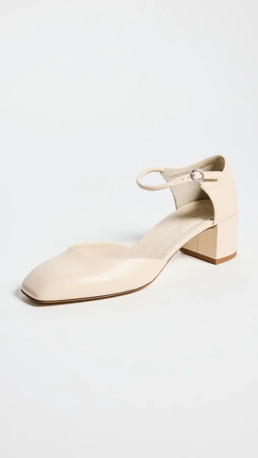 AEYDE Magda Nappa Leather Creamy Pumps - Image 3