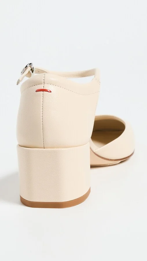 AEYDE Magda Nappa Leather Creamy Pumps - Image 5