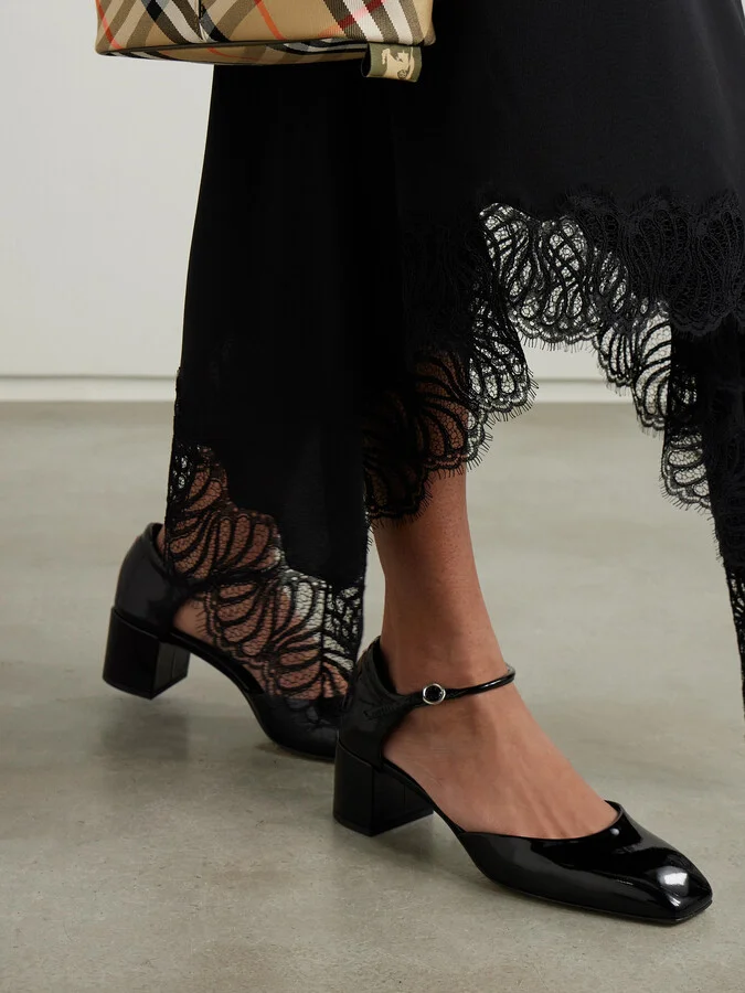 Aeyde - Magda Patent-leather Pumps - Black - Image 2