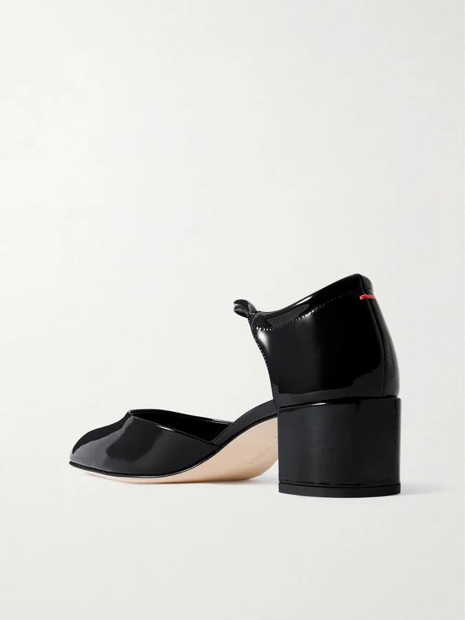 Aeyde - Magda Patent-leather Pumps - Black - Image 3