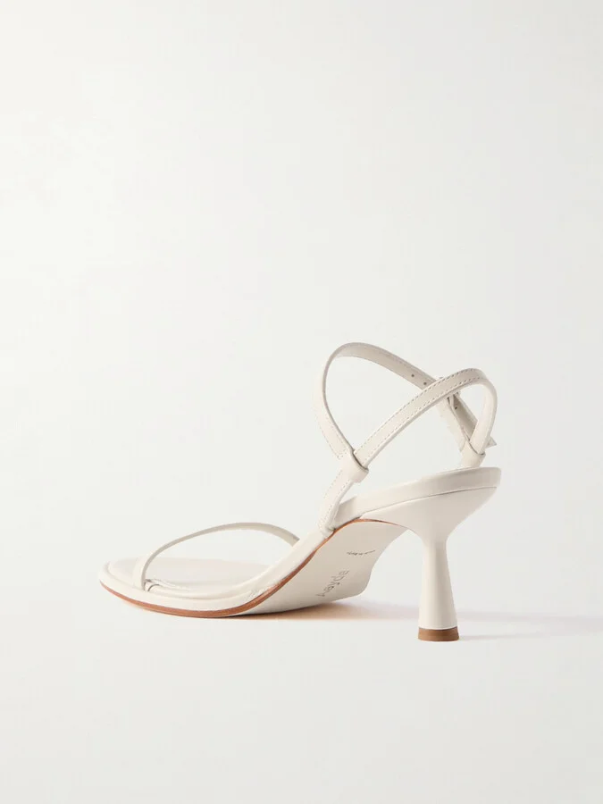 Aeyde - Mikita Leather Sandals - Cream - Image 3