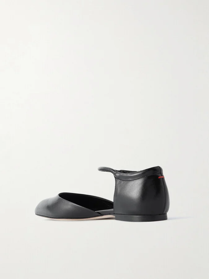 Aeyde - Miri Leather Ballet Flats - Black - Image 3