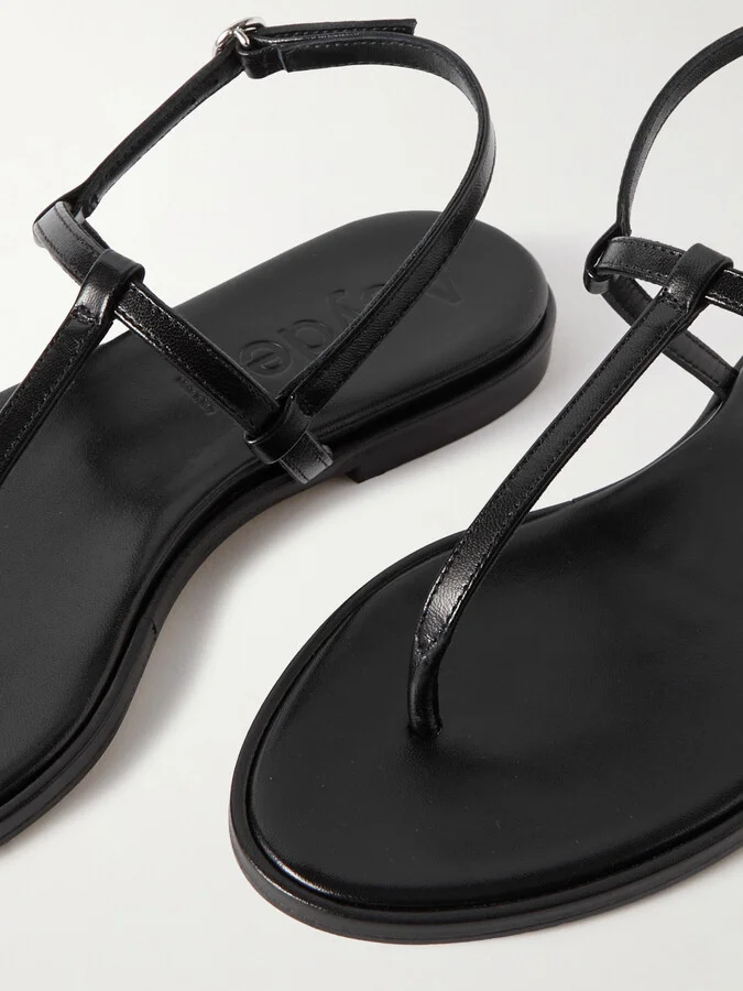 Aeyde - Nala Leather Sandals - Black - Image 4