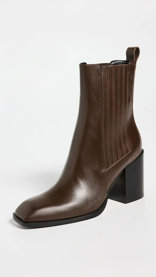 AEYDE Nat Calf Leather Moka Botties - Image 3