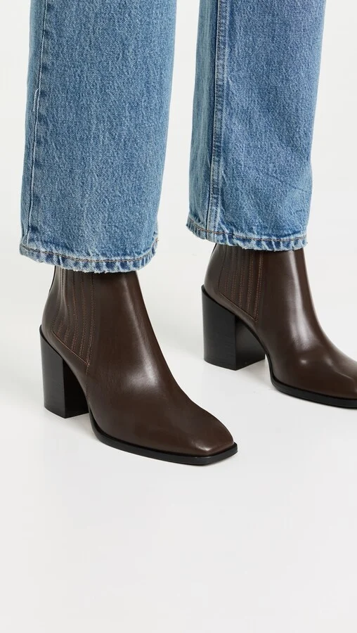 AEYDE Nat Calf Leather Moka Botties - Image 5
