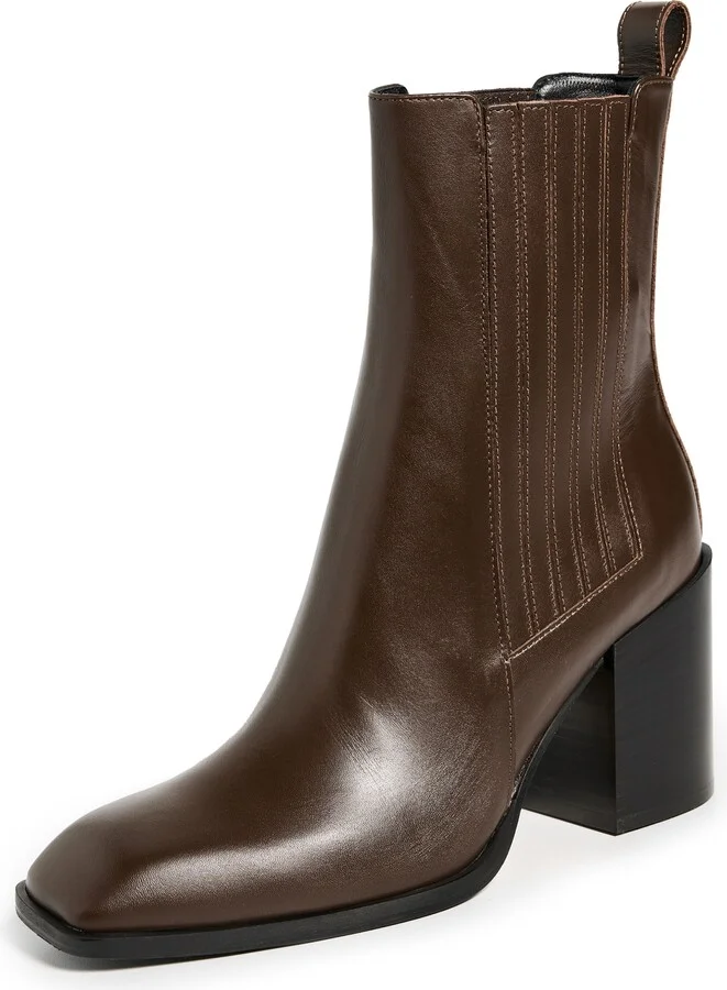 AEYDE Nat Calf Leather Moka Botties