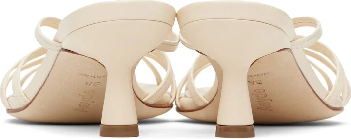 Aeyde Off-White Abby Leather Mules - Image 2