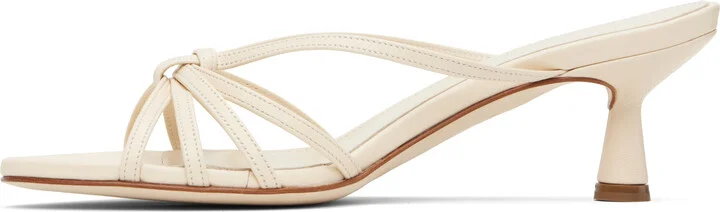 Aeyde Off-White Abby Leather Mules - Image 3