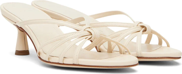 Aeyde Off-White Abby Leather Mules - Image 4