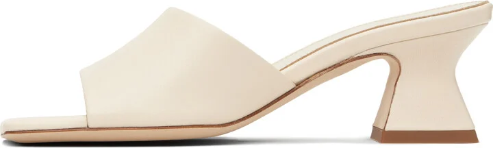Aeyde Off-White Ale Leather Mules - Image 3