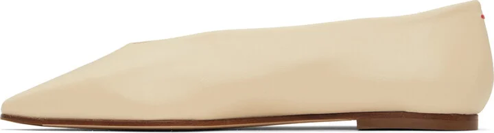 Aeyde Off-White Betty Ballerina Flats - Image 3