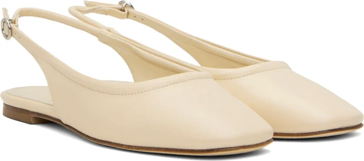 Aeyde Off-White Dani Slippers - Image 4