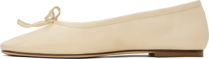 Aeyde Off-White Delfina Ballerina Flats - Image 3