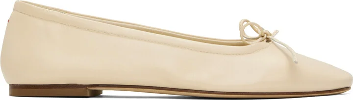 Aeyde Off-White Delfina Ballerina Flats