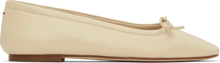 Aeyde Off-White Delfina Ballerina Flats